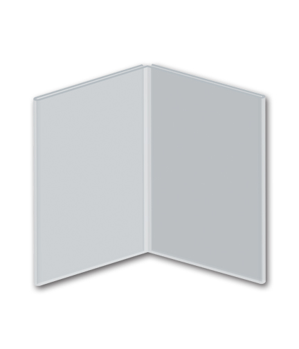 Acrylic Sign Holder Open Book Design 4"L x 6"H